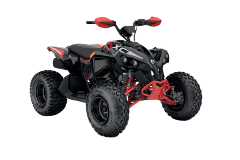 CAN-AM RENEGADE INT - 110 EFI - Catalyst Black  / Legion Red